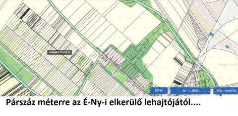 Eladó Telek 9400 Sopron , Nyugat major: jó minőségű/hozamú földterület hobbykert kialakítására az ÉNY-i elkerülő lehajtójánál