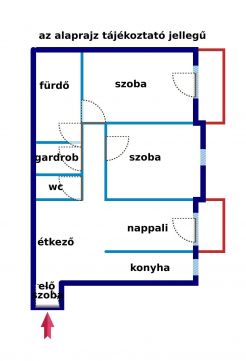 Eladó Lakás 1061 Budapest 6. kerület Budapest 6 kerület, Helena házban nappali plusz 2 háló dupla erkélyes lakás!!!