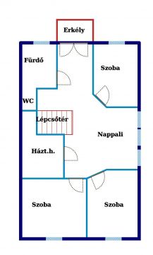Eladó Ház 6000 Kecskemét Nappali+3 szobás120nm-es ikerház 228nm telken