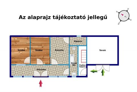 Eladó Ház 7097 Nagyszokoly kedves kis házikó várja új tulajdonosát.