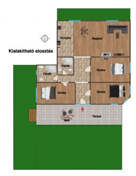 Eladó Lakás 1039 Budapest 3. kerület Csillaghegyen, befejezésre váró, kertes, teraszos lakás