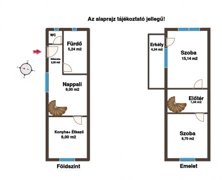 Eladó Ház 1039 Budapest 3. kerület Csillaghegyen csendes mellékutcában eladó lakás + 111m2 kert