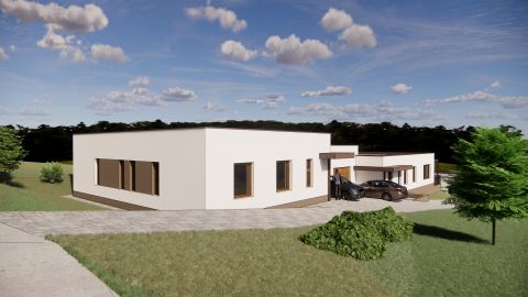 Eladó Ház 7636 Pécs , Rózsadombon 122 nm-es egy szintes új építésű ikerház