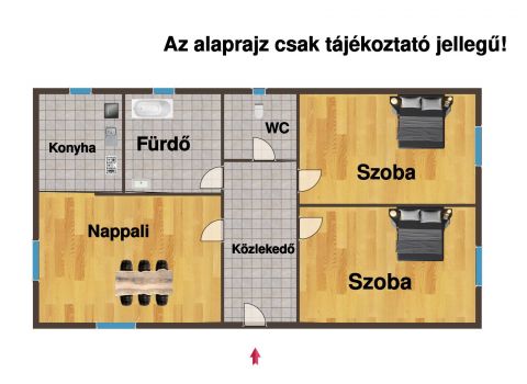 Eladó Ház 5052 Újszász Újszász mező út közelében 2 szoba+ nappalis 70 nm-es ház 
