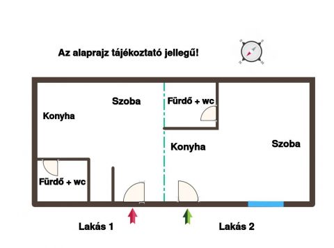 Eladó Lakás 1078 Budapest 7. kerület Két lakrészes, felújítandó lakás közel a Városligethez Eladó