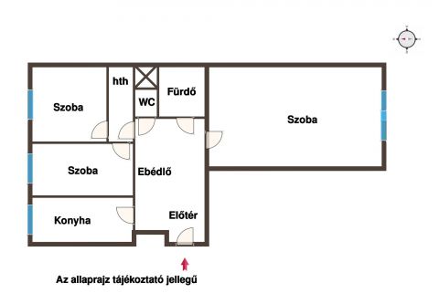 Eladó Lakás 1039 Budapest 3. kerület Békásmegyeren a Lukács György utcában 3 szobás 57 nm es, fel
