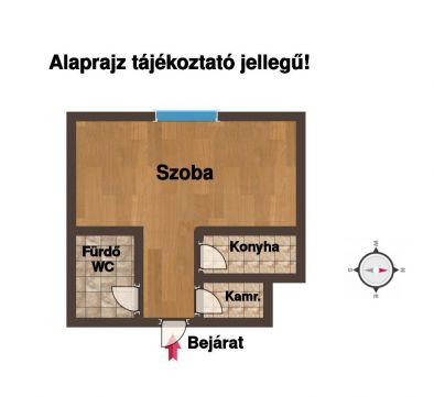 Eladó Lakás 1117 Budapest 11. kerület , Baranyai térre néző garzon lakás, igazi ritkaság