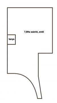 Eladó Telek 6000 Kecskemét 78300nm szántó és erdő, felújítandó tanyával a reptérnél