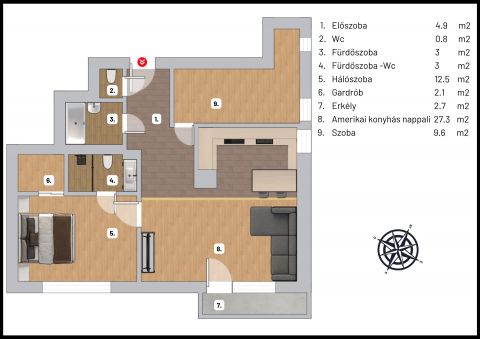 Eladó Lakás 1024 Budapest 2. kerület 