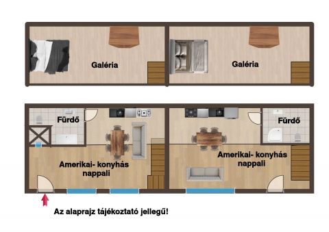 Eladó Lakás 1092 Budapest 9. kerület Ráday utcában 2 frissen felújított berendezett lakás