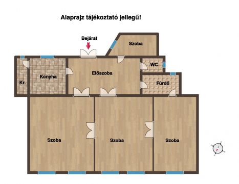 Eladó Lakás 1082 Budapest 8. kerület , Befektetői lehetőség!