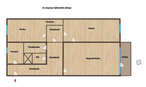 Eladó Lakás 1083 Budapest 8. kerület Felújított, tágas, világos 3 szobás lakás a Losoncinegyedben