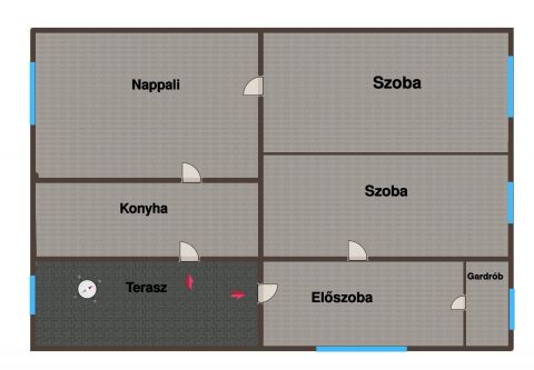 Eladó Ház 2621 Verőce Panorámás, lehetőségekben gazdag családi házrész