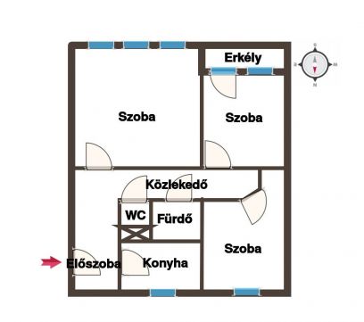 Eladó Lakás 1106 Budapest 10. kerület Örs vezér térhez közel! Felújított! 68 nm, 3 szoba, erkély!