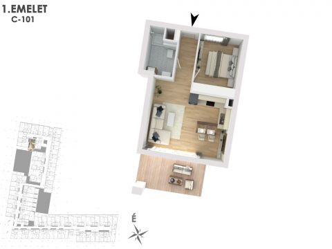 Eladó Lakás 1138 Budapest 13. kerület Lakópark a Duna partján: Otthonod a vízparti életstílus közepén!