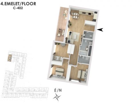 Eladó Lakás 1138 Budapest 13. kerület Lakópark a Duna partján: Otthonod a vízparti életstílus közepén!