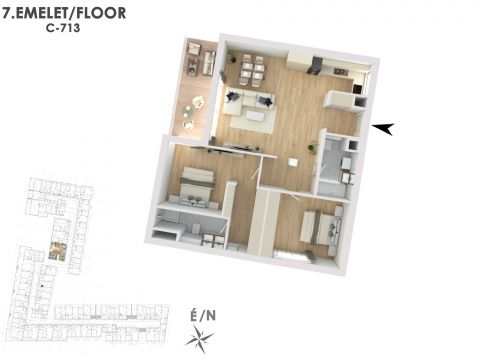 Eladó Lakás 1138 Budapest 13. kerület Lakópark a Duna partján: Otthonod a vízparti életstílus közepén!