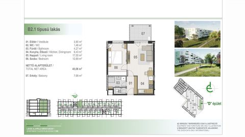 Eladó Lakás 4030 Debrecen , MODERN, FIATALOS ÚJ LAKÁSOK
