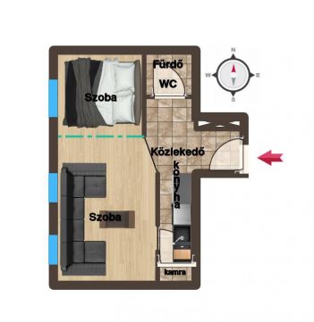 Eladó Lakás 6000 Kecskemét Czollner tér közelében - mélygarázsi beállóval, tárolóval