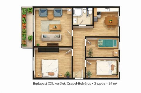 Eladó Lakás 1211 Budapest 21. kerület 1211 Budapest 21, Központ