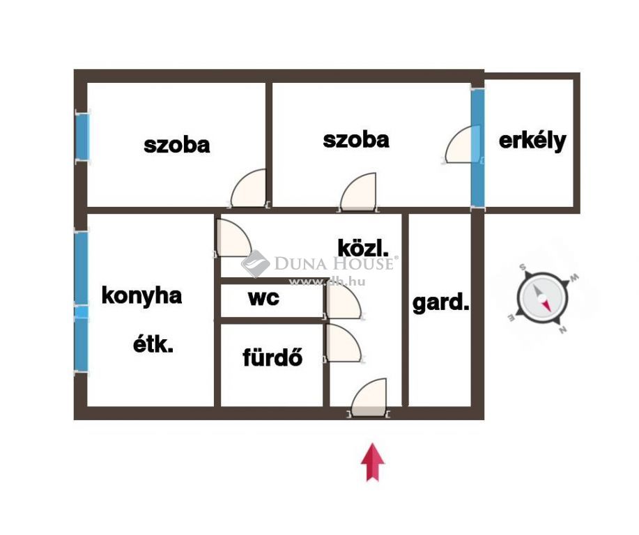 6000 Kecskemét , Széchenyivárosban 63 nm-es, ELSŐ emeleti, erkélyes lakás — 1/11