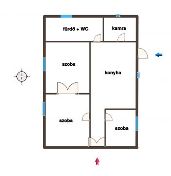 Eladó Ház 5100 Jászberény Káposztáskert, önálló felújítandó családi ház