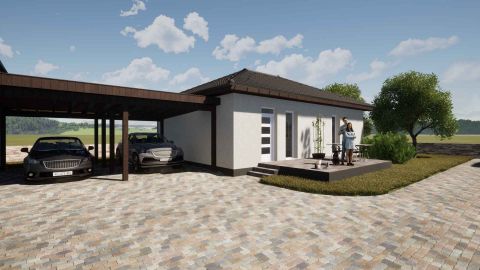 Eladó Ház 6000 Kecskemét , Kiskertekben újép.72nm N+2szoba, 17nm terasz, 22nm gk.beálló