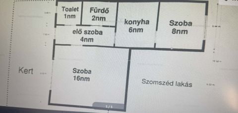 Eladó Lakás 1097 Budapest 9. kerület 9.kerületben befektetésnek is kiváló sorházi kis lakás eladó