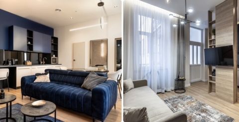 Eladó Lakás 1066 Budapest 6. kerület , Mozsár utcában,2 modern,igényesen felújított lakás egyben 