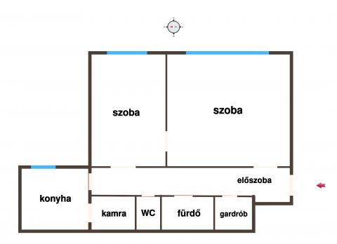 Eladó Lakás 1203 Budapest 20. kerület Hársfa stny, szigetelt házban, 2 szobás, csendes lakás