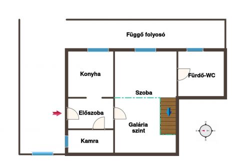 Eladó Lakás 7400 Kaposvár *** 38 nm-es, 1. emeleti, felújított, cirkós, tégla lakás 
