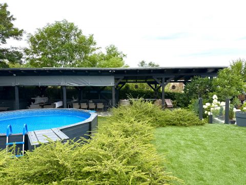 Eladó Ház 7100 Szekszárd Sióra panorámás, igényes, luxus passzív ház, lounge, medence