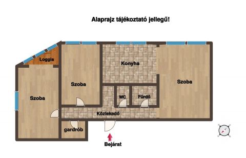 Eladó Lakás 1134 Budapest 13. kerület 13. KERÜLETI, FRISSEN FELÚJÍTOTT EMELETI LAKÁS A DUNAPARTNÁL