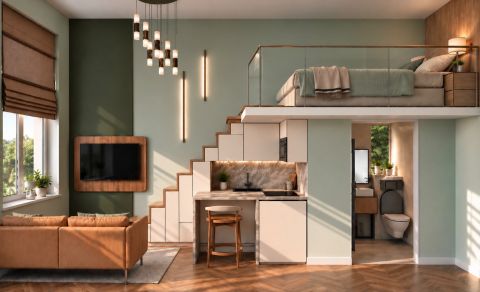 Eladó Lakás 1073 Budapest 7. kerület NAGYKÖRÚT KÖZELÉBEN – 16 M² + 7 M² GALÉRIA
